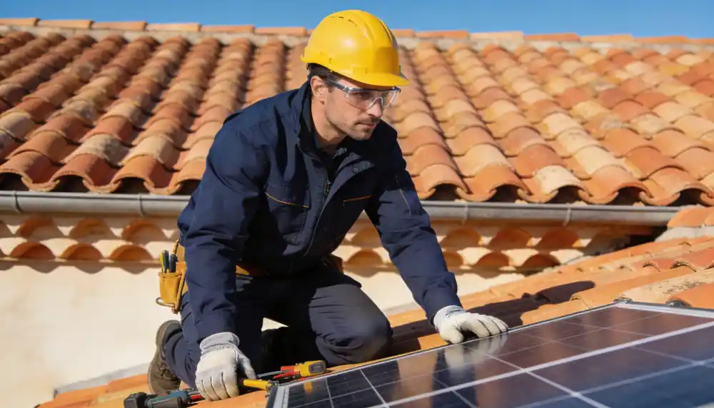 Installation de panneaux solaires à La Garnache